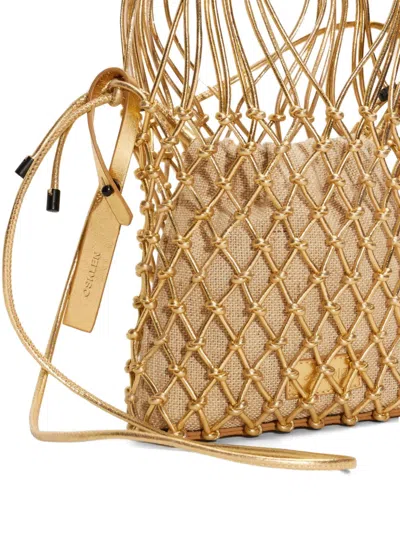 Osklen Drawstring Bucket Bag In Gold