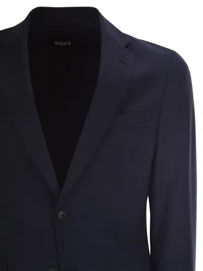 Hugo Boss Blue Single-breasted Suit In Blue