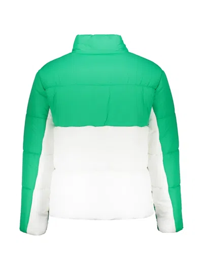 Inbetweeners Padded Button Jacket In Green