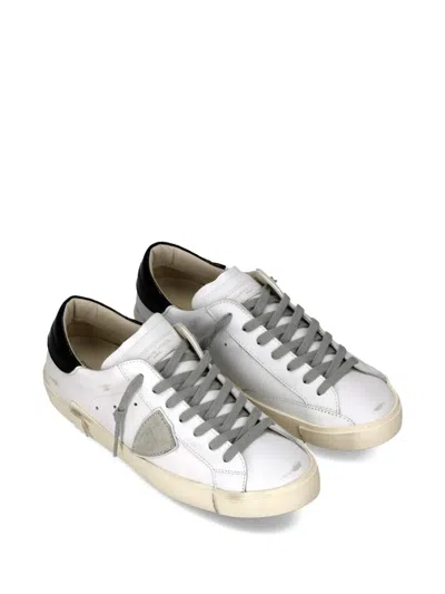 Philippe Model Prsx Triangle-patch Sneakers In White
