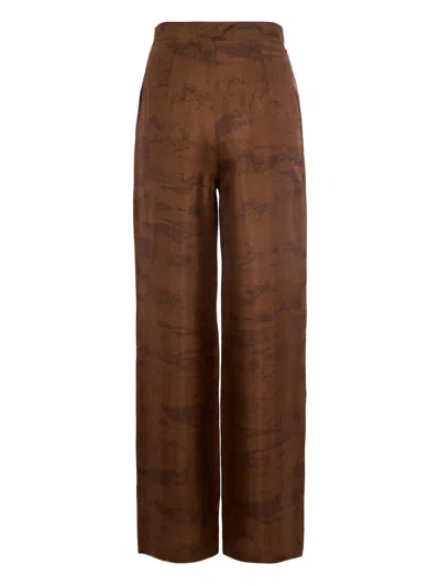 Max Mara Printed Trousers In Multi