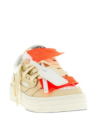 Off-white Perforated Leather Sneaker In White