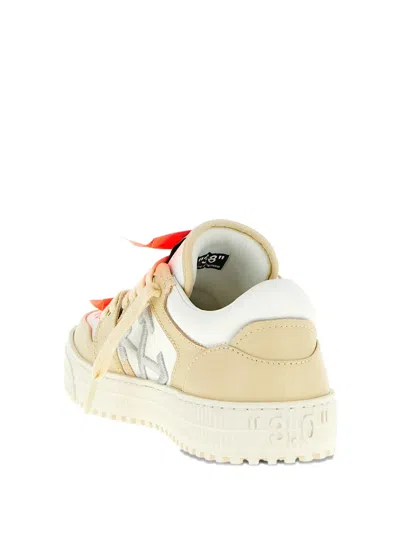 Off-white Perforated Leather Sneaker In White