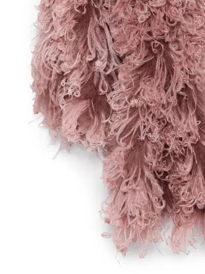 Valentino Feathers Scarf With Ostrich And Turkey Feathers In Brown