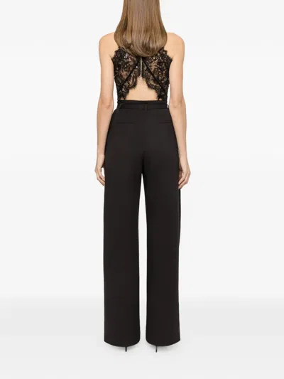 Nissa Sequin Lace Bodysuit In Black