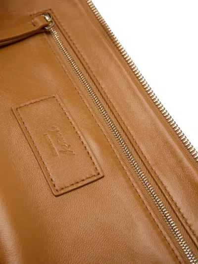 Marsèll Volta Leather Shoulder Bag In Brown