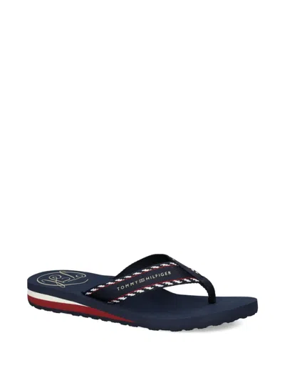 Tommy Hilfiger Patterned-strap Flip-flops In Multi