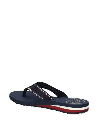 Tommy Hilfiger Patterned-strap Flip-flops In Multi