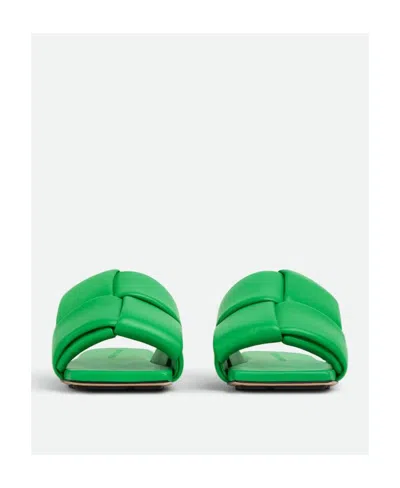 Bottega Veneta Patch Flat Slippers In Green
