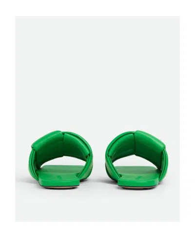 Bottega Veneta Patch Flat Slippers In Green