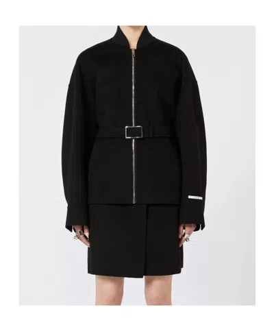 Sportmax Long-sleeved Jacket In Black