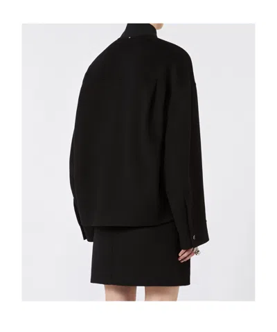 Sportmax Long-sleeved Jacket In Black