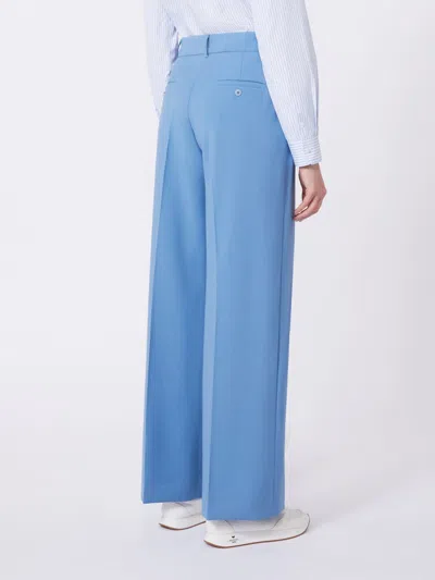 Weekend Max Mara Weekend Trousers Clear Blue In Blue