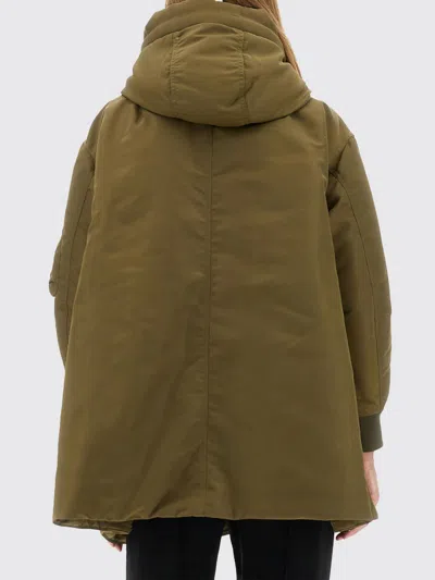 Aspesi Drawstring Hooded Padded Coat In Green