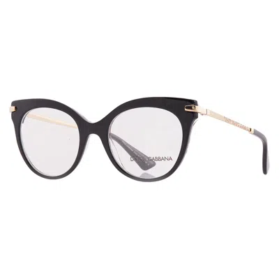 Dolce & Gabbana Dolce And Gabbana Demo Butterfly Ladies Eyeglasses Dg3392 3299 52