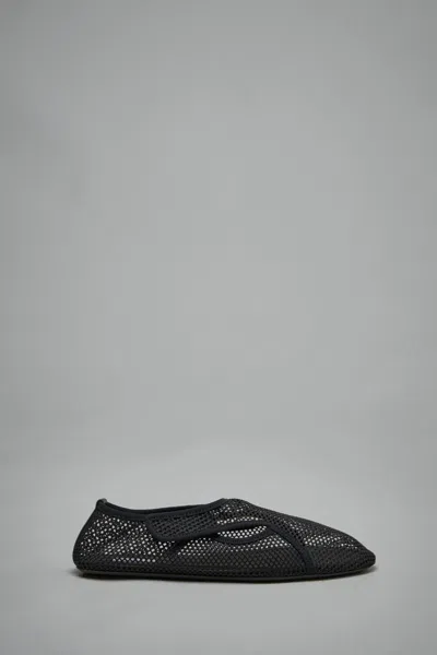 Alaïa Alaia Slipper In Black Mesh Women In Black