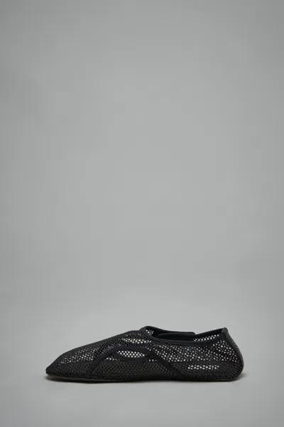 Alaïa Alaia Slipper In Black Mesh Women In Black