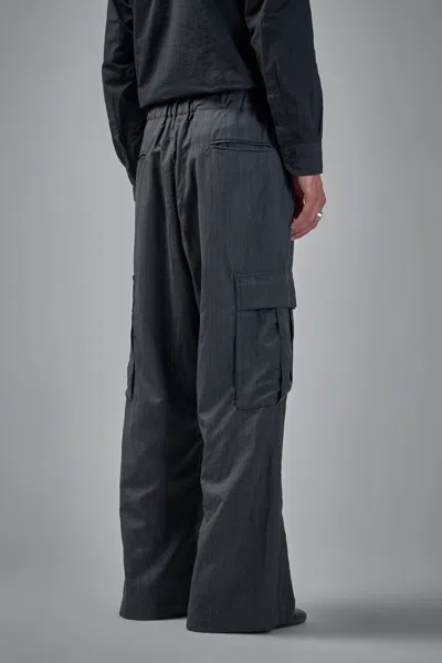 Geoffrey B Small Exaggerated Volume 6-pocket Cargo Trouser In Gray