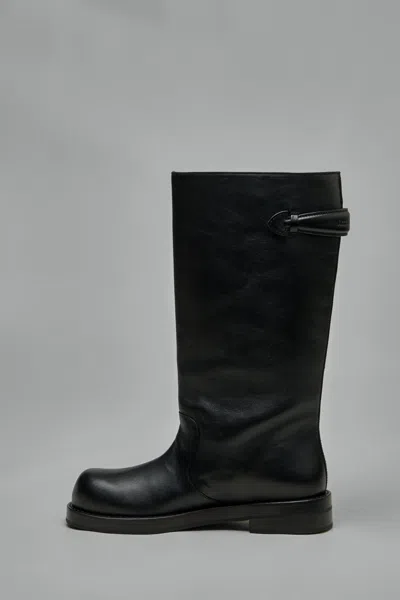 Acne Studios Leather Boots In Black