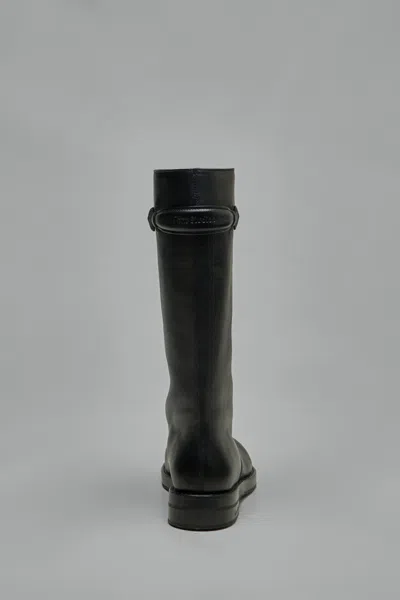 Acne Studios Leather Boots In Black