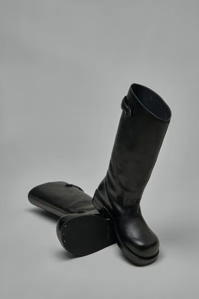 Acne Studios Leather Boots In Black