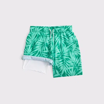 Abercrombie & Fitch Swim Trunks In Green