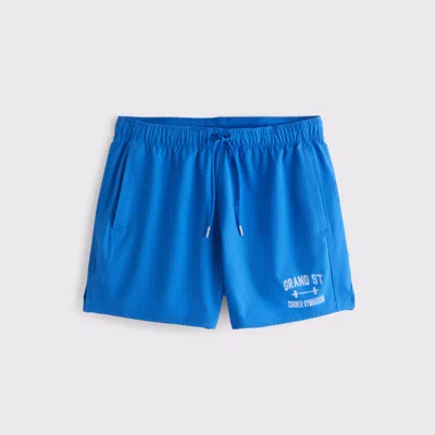 Abercrombie & Fitch Ypb Motiontek Unlined Training Short In Blue
