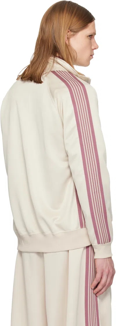 Needles Off-white Poly Smooth Track Jacket In Neutral