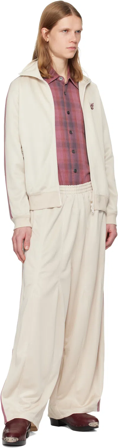 Needles Off-white Poly Smooth Track Jacket In Neutral
