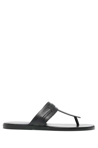 Tom Ford Flat Sandals Open Toe Single Strap In Black