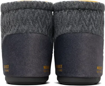 Guest In Residence Gray Moon Boot Edition Icon Low No Lace Knit Boots In Gray