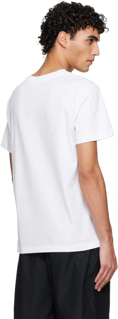 Apc White Logo T-shirt In White