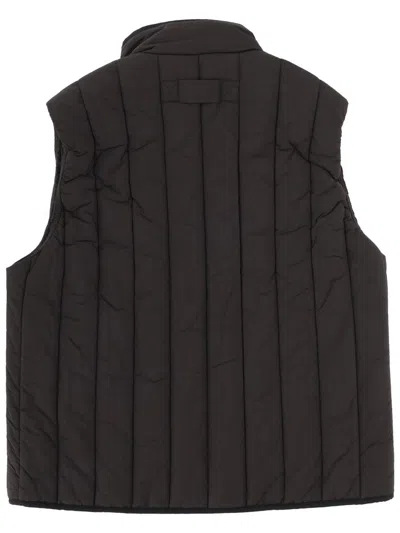 Hugo Boss Breno Vest Regular Fit High Collar In Black