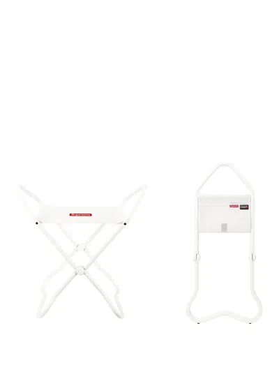 Supreme X Lectus Logo-patch Stool In White