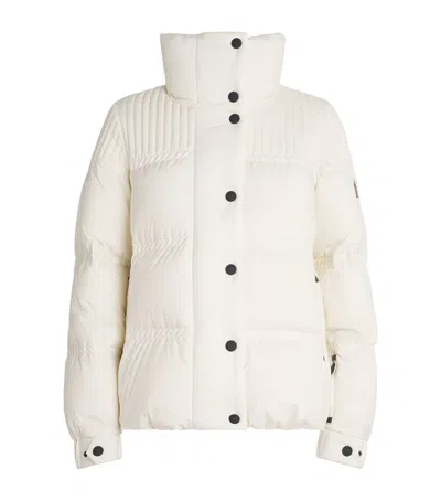 Moncler Anglin Padded Jacket With Logo-patch In White