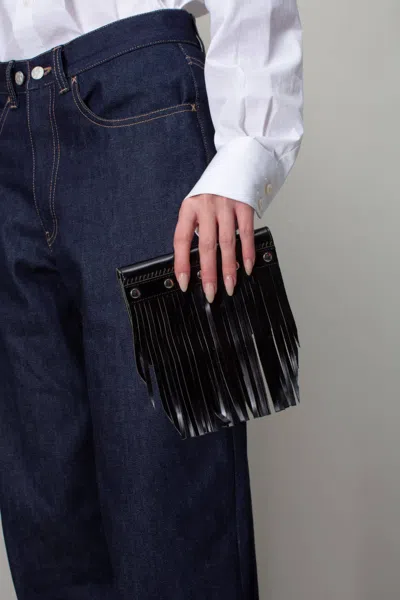 Comme Des Garçons Fringe Wallet Black Small