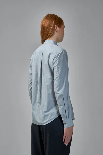 Lemaire Pointed Collar Shirt In Blue