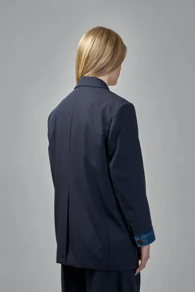 Frenken Devotion Pinstripe Blazer In Black