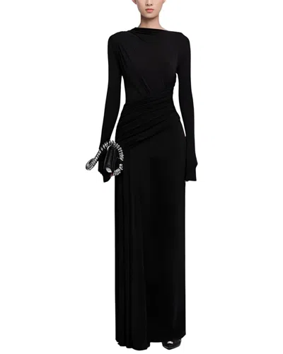 Amanda Royal Maxi Dress In Black