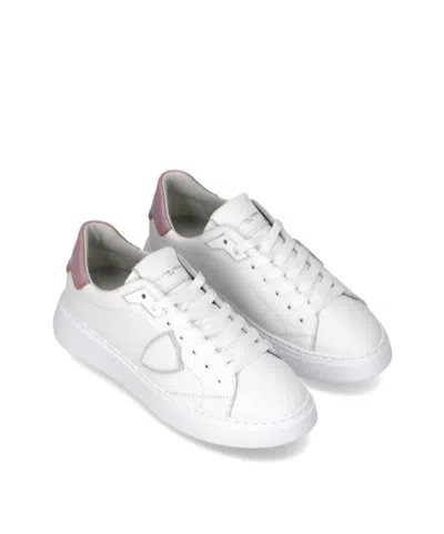 Philippe Model Temple Low Lace-up Sneakers In Animal Print