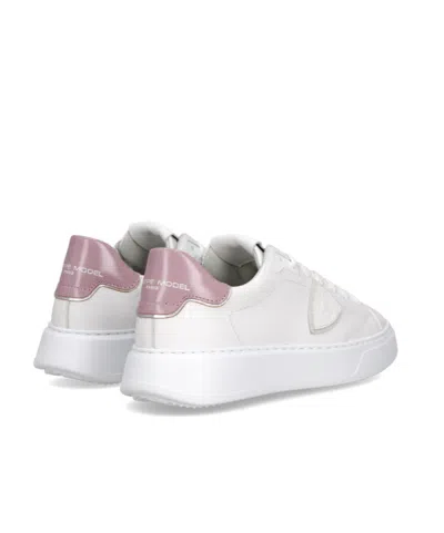 Philippe Model Temple Low Lace-up Sneakers In Animal Print