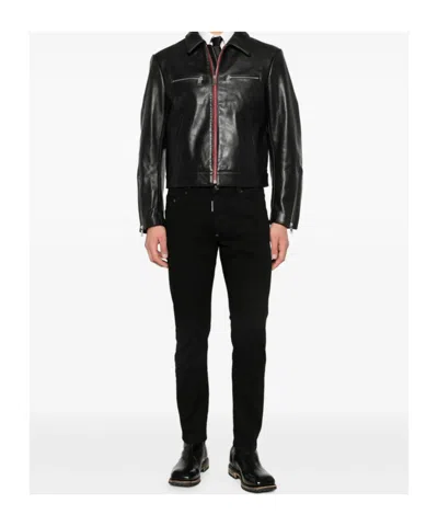 Dsquared2 Belt Loop Jeans In Black