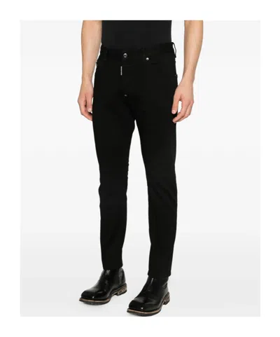 Dsquared2 Belt Loop Jeans In Black