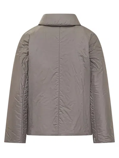 Max Mara The Cube Max Mara Short Down Jacket Gray In Brown