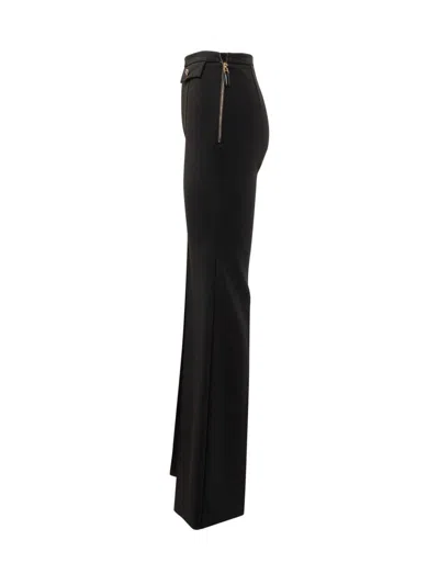 Elisabetta Franchi Black Flared Pants In Black