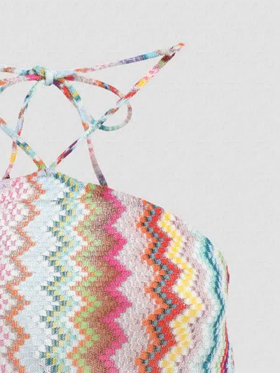 Missoni Mare Metallic Crochet-knit Halterneck Playsuit In Multi