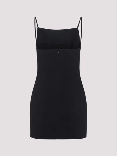 Givenchy Mini Dress Crepe Cady Square Neckline In Black