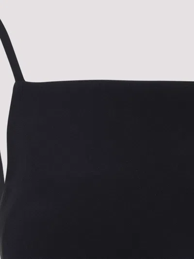 Givenchy Mini Dress Crepe Cady Square Neckline In Black