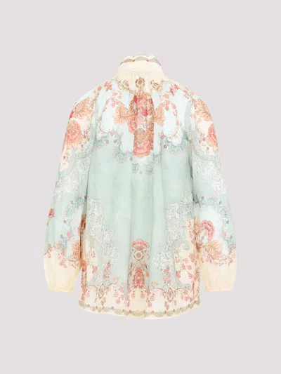 Zimmermann Daylight Floral Print Blouse In Multi