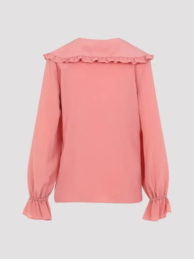 Chloé Silk Blouse In Brown